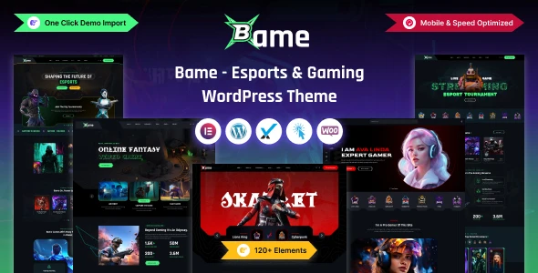 Bame – eSports and Gaming WordPress Theme